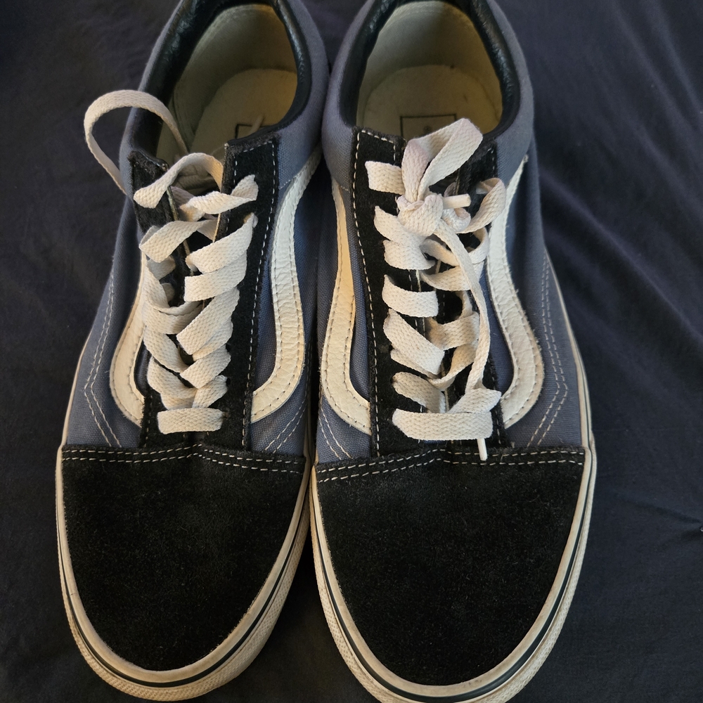 Vans Black and Blue Women's Sneakers